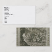 冒険家は渡しますSymplegades (版木、銅版、版画)を 名刺 (正面/裏面)