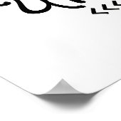 冒険家タイポグラフィ引用文ポスター白黒 ポスター (角)