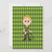 冒険少年誕生日印刷招待状 招待状 (裏面)