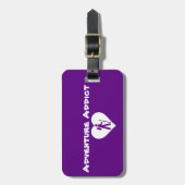 "冒険常習者"の荷物のラベル ラゲッジタグ (正面縦)