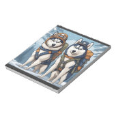 冒険待ち、雪片ベックン ノートパッド (回転)