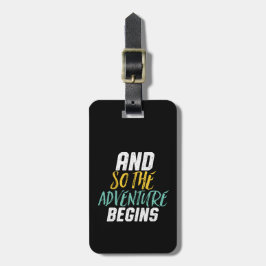 冒険感動的が始まるよう引用文 ラゲッジタグ