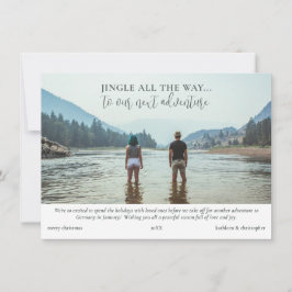 冒険旅行の写真コラージュのクリスマス シーズンカード