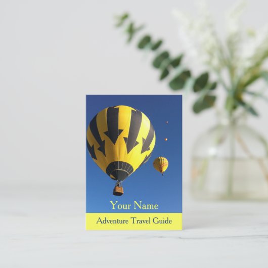 冒険旅行ガイド 名刺 (スタンド正面)