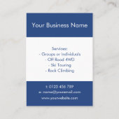 冒険旅行ガイド 名刺 (裏面)