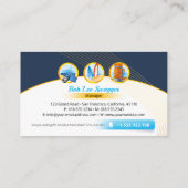 冒険旅行 |アクティブな休暇 名刺 (裏面)