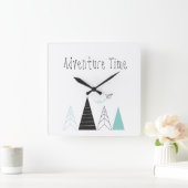 『冒険時間』壁時計 スクエア壁時計 (ホーム)