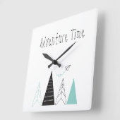 『冒険時間』壁時計 スクエア壁時計 (傾斜)