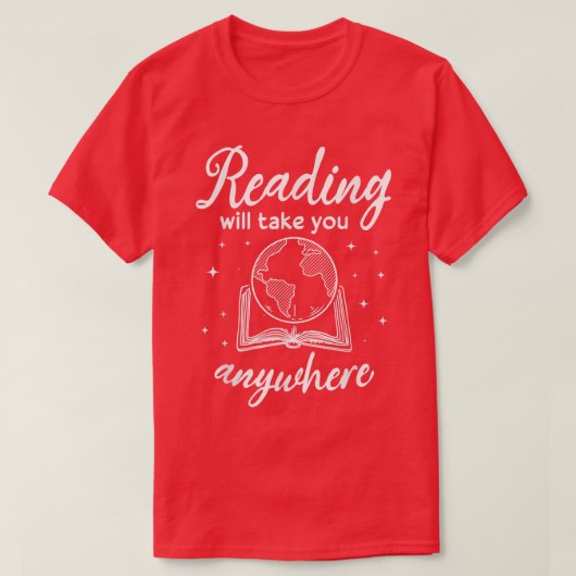 冒険本読の恋をどこへでも連れて行こう Tシャツ (デザイン正面)