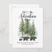 冒険水素朴色が妊娠中 案内ポストカード (正面/裏面)