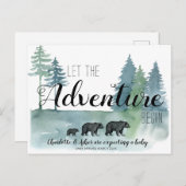 冒険水素朴色が妊娠中 案内ポストカード (正面/裏面)