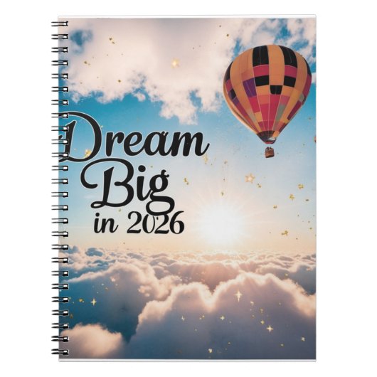 冒険熱気球「大きな夢を描こう 2026」 ノートブック (正面)