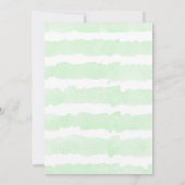 冒険男女兼用は緑の赤ちゃんシャワーを待つ 招待状 (裏面)