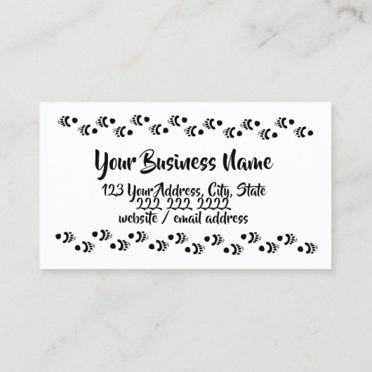 冒険的なくまトラック 名刺 (裏面)