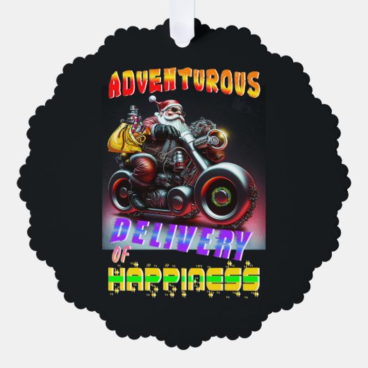 冒険的な幸福の届け オーナメントカード (正面)