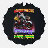 冒険的な幸福の届け オーナメントカード (裏面)