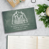 冒険素朴が始まるグリーンシャルボードウェディング ゲストブック