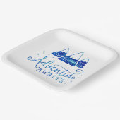 冒険素朴をテーマにした赤ちゃんシャワー ペーパープレート (傾斜あり)