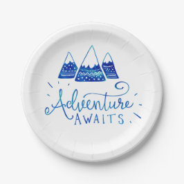 冒険素朴をテーマにした赤ちゃんシャワー ペーパープレート