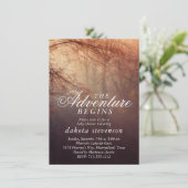 冒険素朴開始 |森の赤ちゃんシャワー 招待状 (スタンド正面)