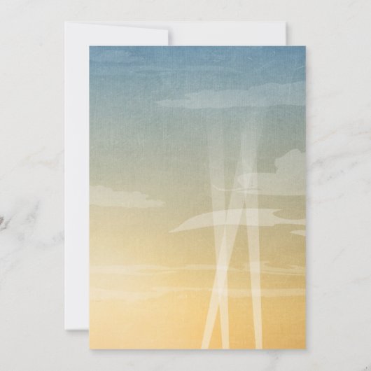 『冒険結婚』結婚式招待状 招待状 (裏面)