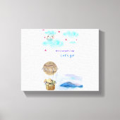 冒険者のクリップアート キャンバスプリント (正面)