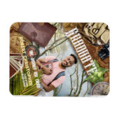 冒険者の卒業発表をパーソナライズ マグネット (横)