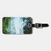 冒険|の荷物のラベル ラゲッジタグ (正面横)