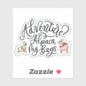 冒険？アルパカマイバッグ シール (シート)