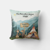 冒険 クリスマス カップル 新婚 カスタマイズ クッション (正面)