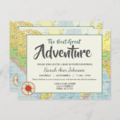 冒険 |旅行 |招待状はがき ポストカード (正面/裏面)