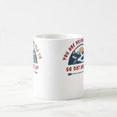 冒険 行って 遊ぼう コーヒーマグカップ (中央)