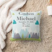 冒険/雪を頂いた山のベビー枕 クッション (ブランケット)