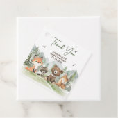 冒険Begin Woodland Animals Baby Shower フェイバータグ (インサイチュ)