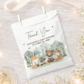 冒険Begin Woodland Animals Baby Shower フェイバーバッグ (クリップ留めされた状態)