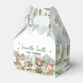 冒険Begin Woodland Animals Baby Shower フェイバーボックス