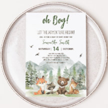 冒険Begin Woodland Animals Baby Shower