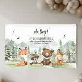 冒険Begin Woodland Animals Baby Shower 横断幕