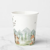 冒険Begin Woodland Animals Baby Shower 紙コップ (左)