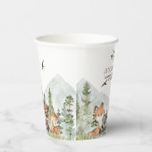 冒険Begin Woodland Animals Baby Shower 紙コップ (右)