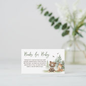 冒険Begin Woodland Animals Books forベビー エンクロージャーカード (スタンド正面)