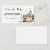 冒険Begin Woodland Animals Books forベビー エンクロージャーカード (正面/裏面)