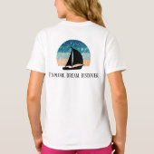 冒険Tシャツ「探検 夢 発見」 Tシャツ (裏面)