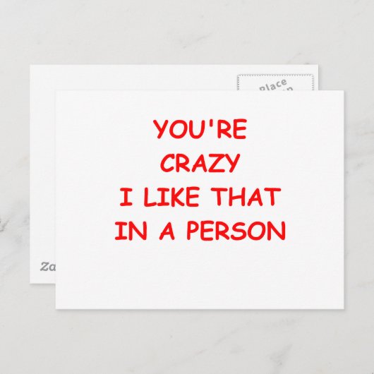 冗談おもしろいを言う ポストカード (正面/裏面)