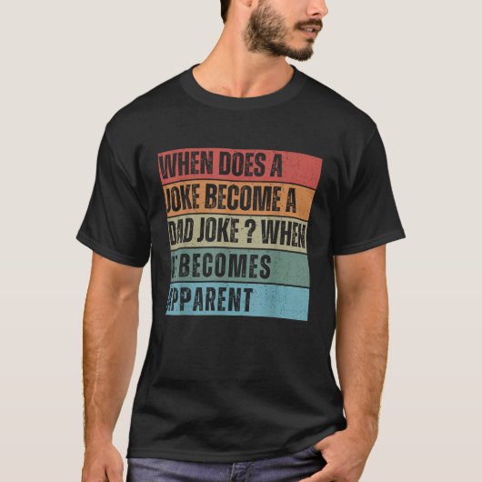冗談がパパの父の日 Tシャツ (正面)
