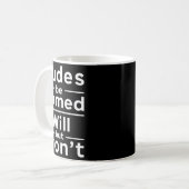 冗談じゃないけどウィルって名前の奴ら コーヒーマグカップ (正面左)