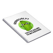 冗談じゃないと信じたい 面白い野菜パンのひとつ ノートブック (右側)