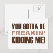 冗談じゃないよ ポストカード (正面/裏面)