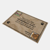 冗談じゃない写真猫 ドアマット (アングル)