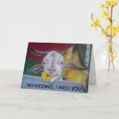 冗談じゃな恋しく思いよ カード (黄色い花)